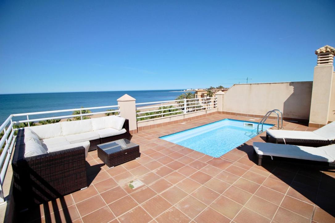 Ferienwohnung Atico Con Piscina Privada En Primera Linea Dénia Exterior foto